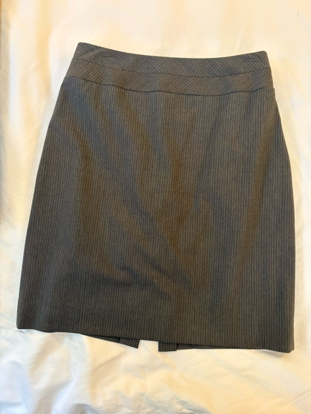 Tahari Classic Women's Charcoal Pinstripe Blazer & Skirt Set - Picture 9 of 15